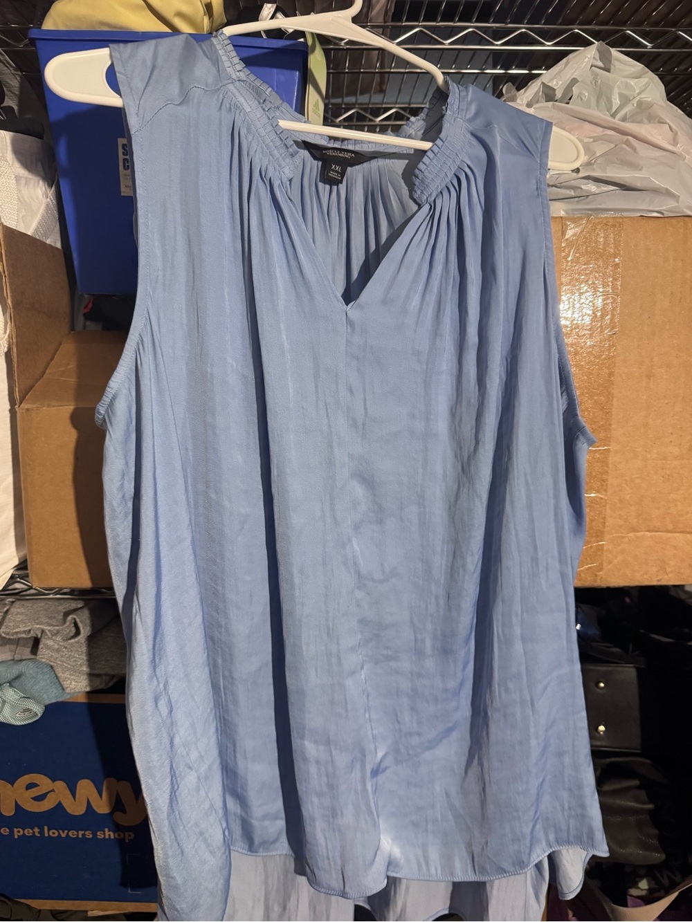 Simply Vera Vera Wang Light Blue Sleeveless V-Neck Camisole